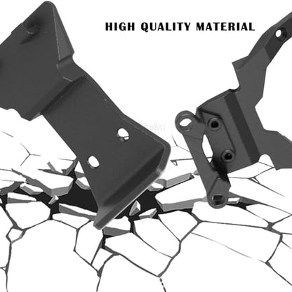 RC Aluminium Upgrades Part for L0S1 1/24 1/28 Micro-B(LOS00007)/Micro-T(LOS-1392) 2S 2WD,Front Bumper/Rear Wing Mount/Front Bulkhead Skid Plate/Servo Mount/Bearings Kit,Black - color: Black-(upgrades Part）