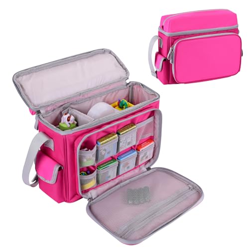 Storage Case for Little Tikes Story Dream Machine Books & Accessories | Pink Travel Carrying Case Fits Starter Set, storybooks, audio characters