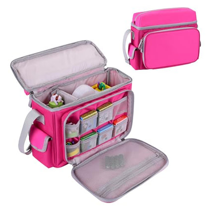 Storage Case for Little Tikes Story Dream Machine Books & Accessories | Pink Travel Carrying Case Fits Starter Set, storybooks, audio characters