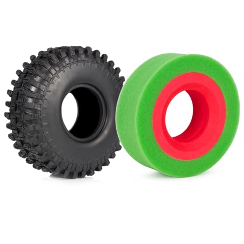 EVA Dual Stage Foam Fit 1.9" Wheel Tires for 1/10 RC Crawler Car 115-120mm TRX4 TRX6 Axial SCX10 Capra 90046