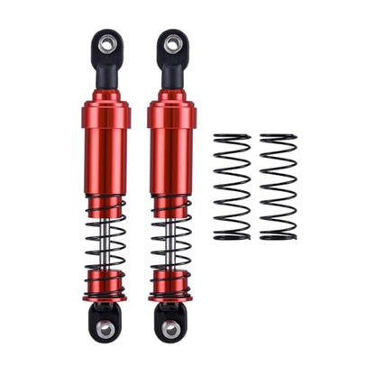 75mm-115mm Big Bore Shocks, RC Crawler Shocks for 1/10 RC Crawler LCG Chassis Gspeed V3 Element Enduro SCX10 TRX4 Gamde R1 Comp Builds DIY (Red 95mm 2pcs) - color: Red 95mm 2pcs