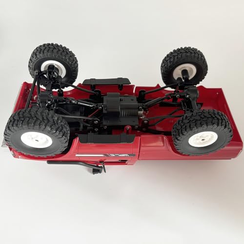 RC Truck WPL C24 RC Crawler 1/16 Scale Off Road RTR | Remote Control Rock Crawler 4x4 Pickup Truck All Terrain LED Light Proportional Throttle Steering Hobby Toy Adult