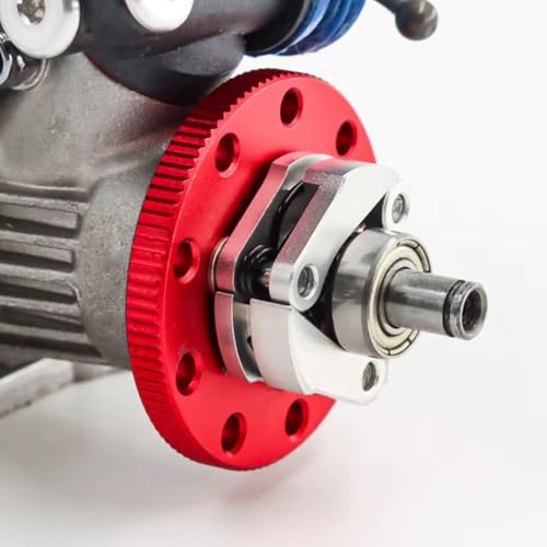 for Traxxas for Nitro for Slash for Rustler T-Maxx 4142 4146 3281 Metal Flywheel Clutch Bell Set RC Car Upgrade Parts Accessories RC Car Repair Kit(Red) - size: Red