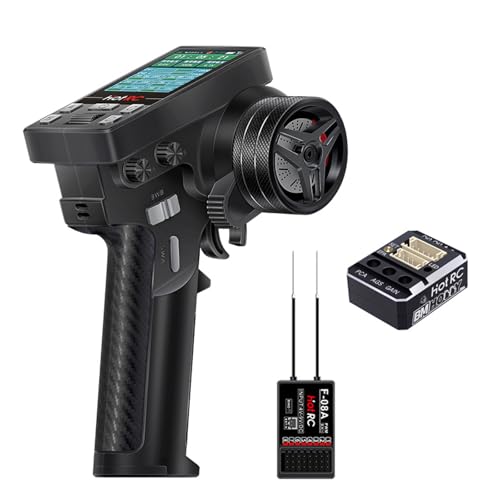Hot RC CT-10B 8 Channel Color Screen Remote Control 2.4G 8CH Radio Transmitter and Receiver for Climbing Drift Vehicle RC Car Ship Tank (CT-8B Metal) - color: Ct-8b Metal Gyro