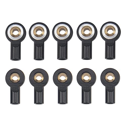 10Pcs ShareGoo M3 Tie Rod End Ball Head Holder Link 3mm Thread Ball Joint Compatible with Redcat HSP Traxxas Axial 1/10 RC Car Truck Boat DIY Robot Airplane,L18mm