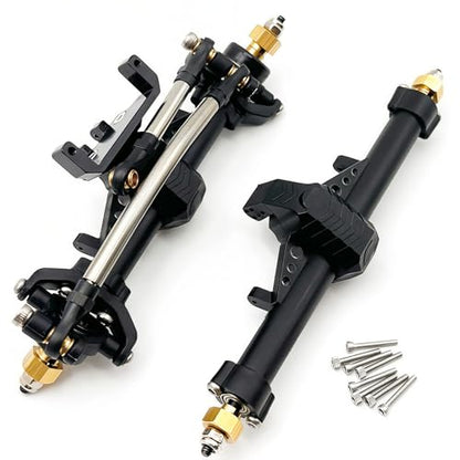 Front & Rear Nylon Portal Axle Assembly Set for SCX24 1/24 RC Crawler