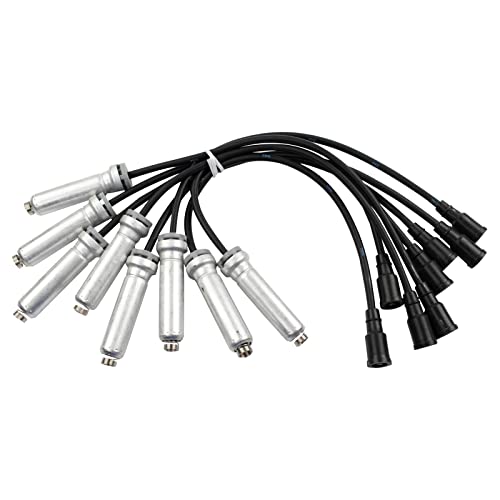 TRQ Engine Ignition Spark Plug Wire Kit Set | For Ford F250 F350 Super Duty V8 6.2L - style: IWA65524