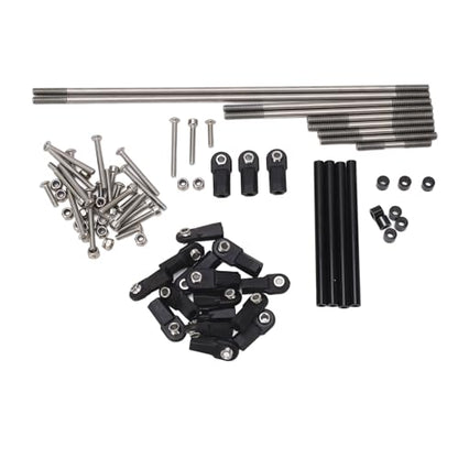 RC Crawler Wheelbase Chassis Kit, 110/ RC Crawler Carbon Frame, Strength Chassis Girder Rails with Shock Absorption, Replacement for, Aluminum Alloy Construction