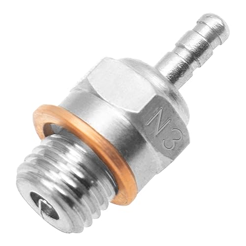 ShareGoo RC Glow Plug #3 N3 Medium Hot Spark Nitro Engine Parts 70117 Compatible with Traxxas Kyosho Redcat HPI HSP 1/8 1/10 RC Car Truck Buggy (5Pack)