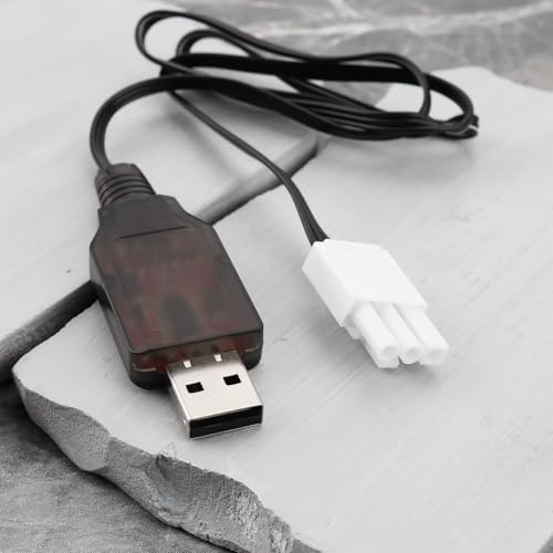 2S Life 6.4V 600mA USB to EL4.5-3P Plug Batteries Charging Wire for Most Model Remote Control Cars Trucks Speedboats