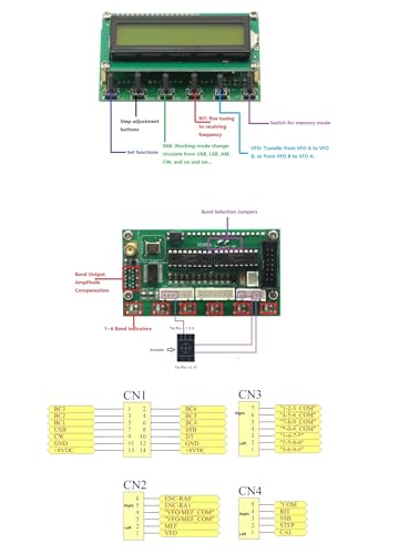 DDS Signal Generator Module 0-55MHz LCD Digital Display DDS Function Generator Frequency
