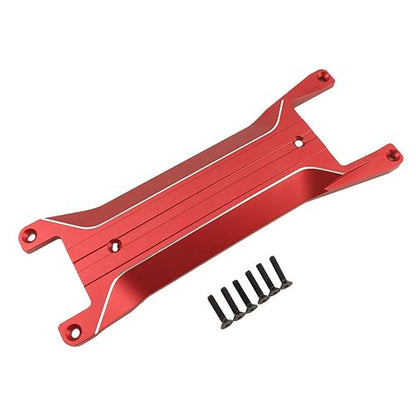 Aluminum Chassis Brace Plate for 1/16 Mini Maxx 4WD RC Truck (Red) | Monster Truck,Upgrade Parts,CNC Machined,High Strength,Precision Fit,Lightweight,Durable Aluminum - color: Red