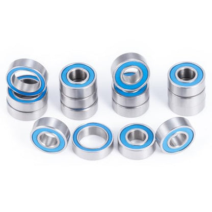 16pcs Steel Rubber Sealed Bearing Kit for Tamiya TT-02B Plasma EdgeII | Neo Scorcher 4wd Buggy Dual Ridge RC Car Upgrade
