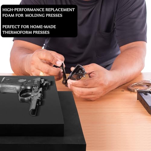 RoundFunny 87 Pcs DIY Holster Kit Include Thermoform Molding Foams Sheet Eyelet Hand Setter Cross Recessed Screw Head Open Slotted Fastener Rubber Washer for Making Knife Sheath - color: Green, style: Classic