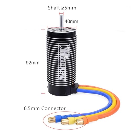 Rocket 4092 1650KV Sensorless Brushless Motor Shaft ø5mm for 1/8 RC Drift Racing Car Monster Truck Buggy Off-Road RC Car