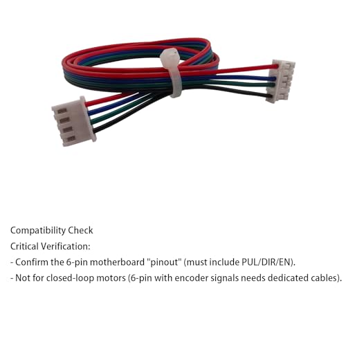 4pcs 500mm Nema 17 Stepper Motor Cables XH2.54 4pin to 6pin, 3D Printer Stepper Motor Wire Use for Nema 17 Stepper Motor, - style: 4Pcs Stepper Motor Cable 500mm