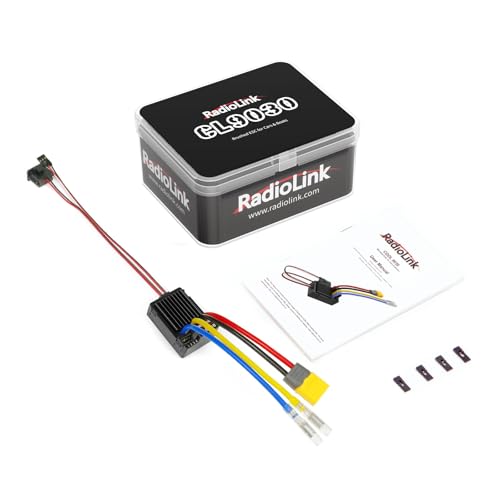 Radiolink CL9030 90A 2S-4S RC Brushed ESC Waterproof 5A BEC 5.5V/7.5V | Electronic Speed Controller for RC Crawler Tank Truck Car Boat 1/10 XT60 Plug
