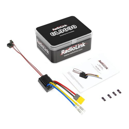 Radiolink CL9030 90A 2S-4S RC Brushed ESC Waterproof 5A BEC 5.5V/7.5V | Electronic Speed Controller for RC Crawler Tank Truck Car Boat 1/10 XT60 Plug