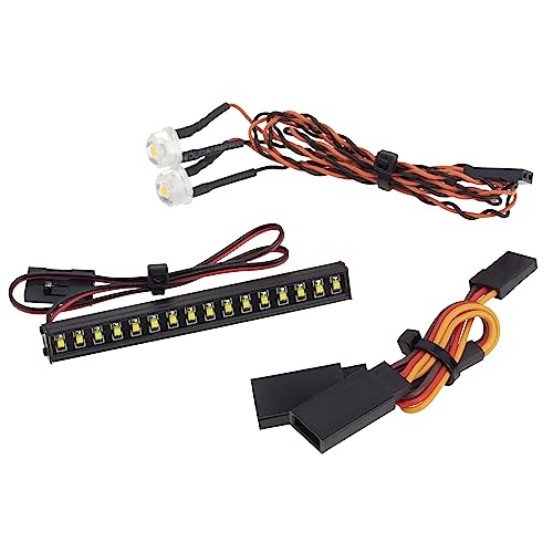 MEUS RACING TRX4M Roof Light Bar Headlights Kit with 16 LED Beads for MEUS TRX4M Ripper Body V1 V2 1/18 RC Crawler Car Upgrade Parts