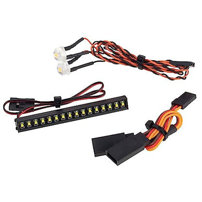 MEUS RACING TRX4M Roof Light Bar Headlights Kit with 16 LED Beads for MEUS TRX4M Ripper Body V1 V2 1/18 RC Crawler Car Upgrade Parts
