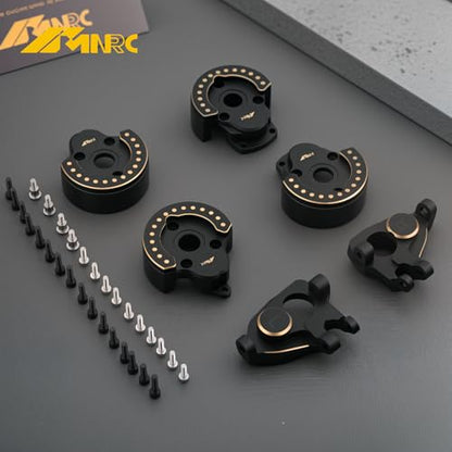 Brass Steering Blocks Hub C Carrier Portal Knuckle Rear Cover for 1/10 Vanquish VS4-10 Phoenix F10 RC Car Crawler Series Upgrades Part