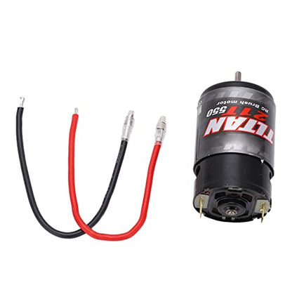 550 Brushed Motor 320A ESC, 320A Two Way Brushed ESC Brushed Motor with ESC for RC Car Crawler (21T) - style: 21T