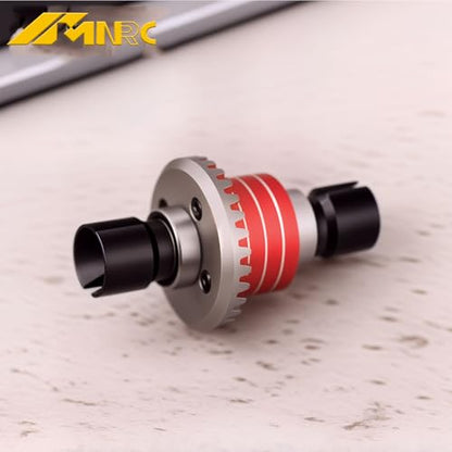 Alum Spur Gear Differential Diff Input Gear Kit for 1/16 H16BM H16PL H16DR 16208 H16207 16209 16210 1/14 H14BM 14301 14302 RC Car Upgrades Part Red - color: Red