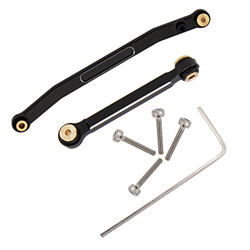 Aluminum Steering Servo Rod Tie Links Drag Linkage Compatible with Axial SCX24 AXI90081 AXI00002 1/24 RC Crawler Car