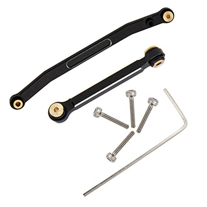 Aluminum Steering Servo Rod Tie Links Drag Linkage Compatible with Axial SCX24 AXI90081 AXI00002 1/24 RC Crawler Car