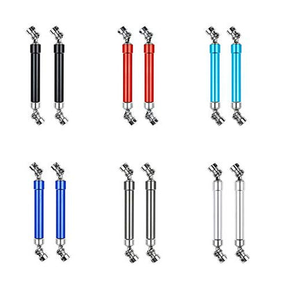 2 Set Metal CVD Drive Shaft 110-160Mm for 1/10 RC Rock Crawler SCX10 90046 Trx4,Red & Silver