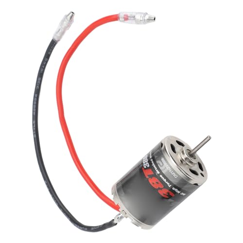 380 RPM Brushed Motor, Low Friction Stainless Steel Motor for High Performance RC , Miniature Robotics, and DIY Projects