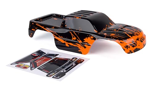 SummitLink Custom Body Compatible for 1/10 Scale RC Car or Truck (Truck not Included) (Muddy Orange Over Black) - style: Muddy Orange Over Black