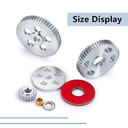 MORLORDY RC Metal Gearbox Gears Set Transmission Gears Kit for 1/24 RC Crawler Car Axial SCX24 Upgrades Parts