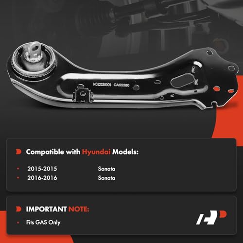 A-Premium Rear Right Suspension Trailing Arm, with Bushing | Compatible with Hyundai Sonata 2015-2016