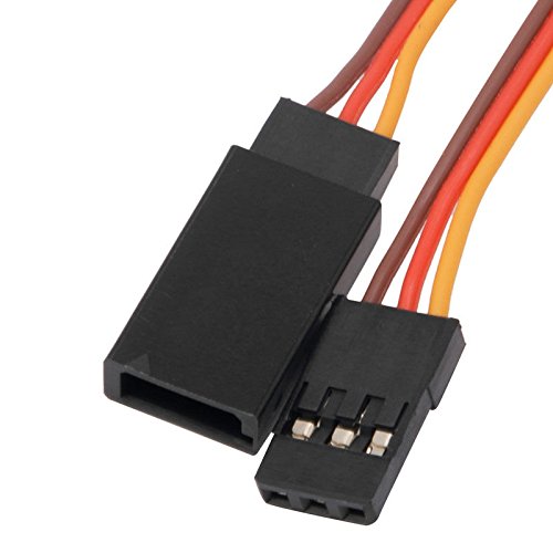 300mm JR Male to Female Servo Receiver Extension Wire Cable for RC Car Plane Helicopter (Pack of 10) - size: 30 cm