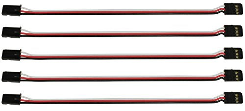 Futaba Style 6" / 150mm Male Male Servo Extension - 5 Pack #1005M