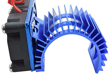 540/550 Aluminum Heat Sink W/Two 30mm Fans - 3 Colors to Choose from (Blue)
