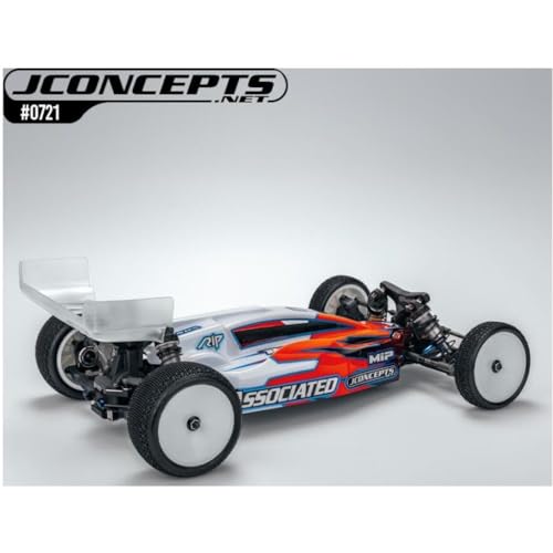 J Concepts 0721 Dragonator RC10B7.1 | RC10B7.1D Clear Body Shell w/Wing 1/10 Scale Off-Road Buggy Racing Upgrade