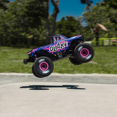 ARRMA 1/16 Quake GROM 4X4 RTR Brushed Monster Truck, Purple | RC Truck, Battery & Charger Included, ARA2137T3 - color: Purple