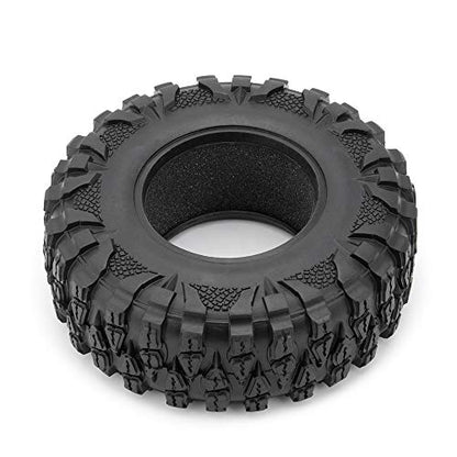 2.2" 120mm RC Rubber Wheel Tires for 1/10th RC Crawler Car | with 4PCS Foam Insert