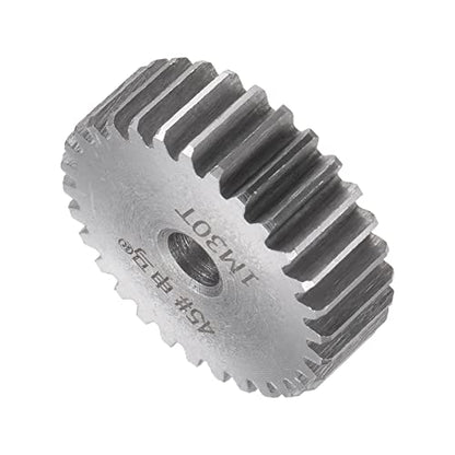 HARFINGTON Straight Spur Gear 6mm Bore 30T Mod-1 Hardened 45# Steel Spur Diff Differential Motor Gear RC Car Replacement Parts - style: 30T