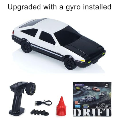 TOUCAN RC HOBBY 1/43 High Speed 2.4G Radio Controlled Racing Car AE8 6 Gyroscope RC Drift Vehicle 4WD RTR Mini Car Toy Radio Battery,US in Stock - color: 4306gyro