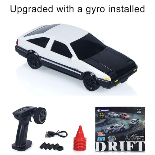 TOUCAN RC HOBBY 1/43 High Speed 2.4G Radio Controlled Racing Car AE8 6 Gyroscope RC Drift Vehicle 4WD RTR Mini Car Toy Radio Battery,US in Stock - color: 4306gyro