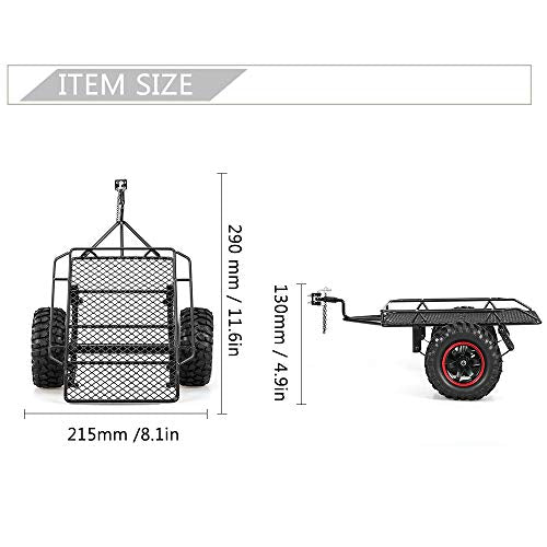 GoolRC Trailer Car Hopper Trail for 1/10 Traxxas HSP Redcat RC4WD Tamiya Axial SCX10 D90 HPI RC Crawler Car DIY
