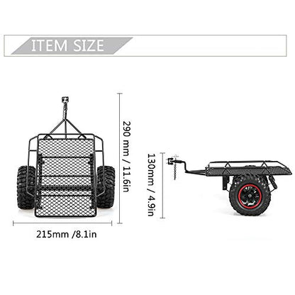 GoolRC Trailer Car Hopper Trail for 1/10 Traxxas HSP Redcat RC4WD Tamiya Axial SCX10 D90 HPI RC Crawler Car DIY