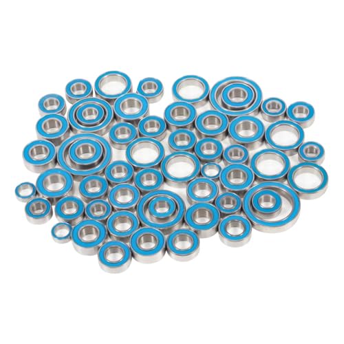 Rc Upgrades Spare for TRX6 G63 1/10 RC Car Crawler 6X6 55PCS Sealed Bearing Set for Chassis Axle Transmission Replacement Repair Parts