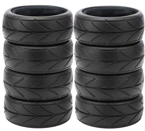8pcs 1/10 RC Drift Tires 65 * 26mm for On Road Racing Car Drift RC Touring Car (Style A) - style: style A