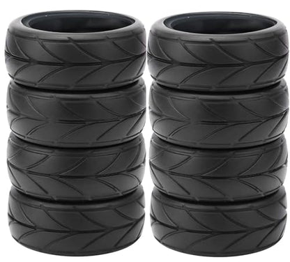 8pcs 1/10 RC Drift Tires 65 * 26mm for On Road Racing Car Drift RC Touring Car (Style A) - style: style A