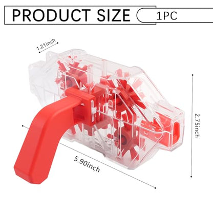 Bike Chain Cleaner Tool with Built-in Roller & Vertical Brush | 2026 Upgraded Transparent Bicycle Chain Cleaner,Portable Bike Chains Cleaning Kit for Chains Deep Cleaning