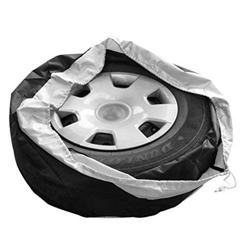 Car Black Sliver 13-19'',17-22'' Spare Tire Tyre Wheel Cover Bag with Carrying Handles ote Car Wheel Protector Storage Bag (80cm/31.5 Inch) - color: 80cm